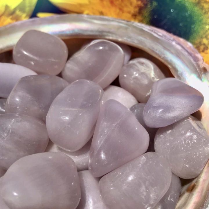 Tumbled Lavender Fluorite