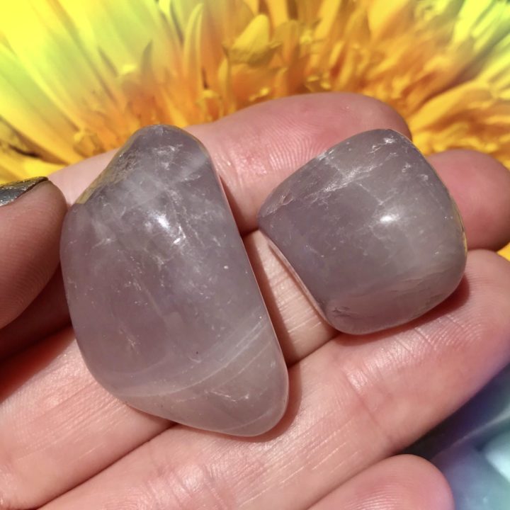 Tumbled Lavender Fluorite