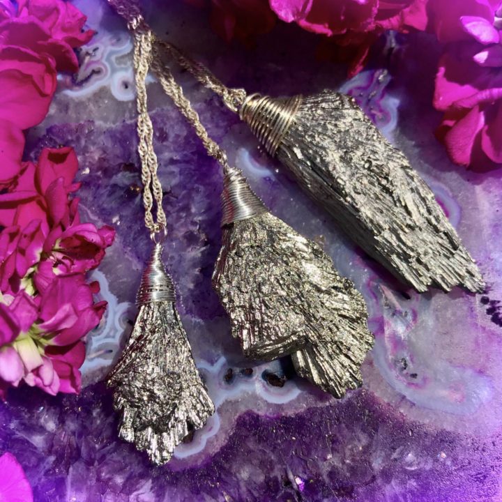 Silver Kyanite Moon Magic Pendants