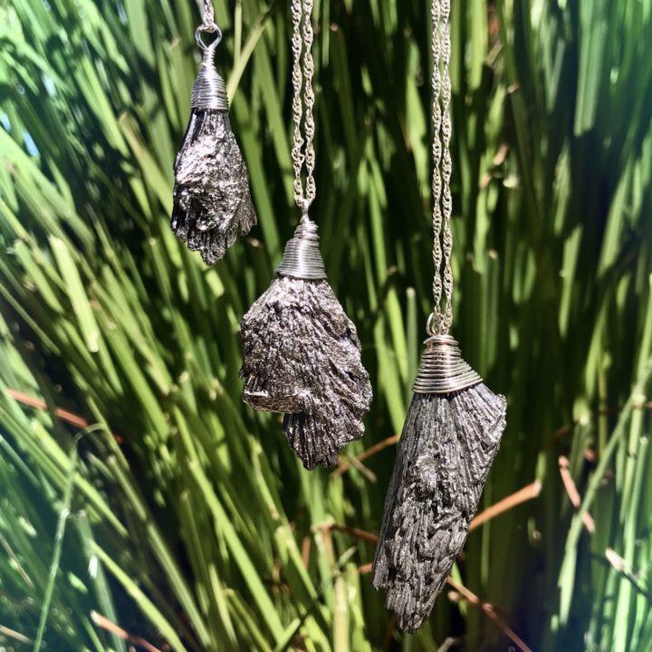 Silver Kyanite Moon Magic Pendants