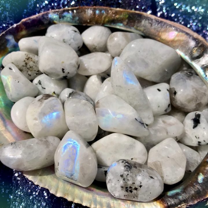 Tumbled Blue Flash Moonstone