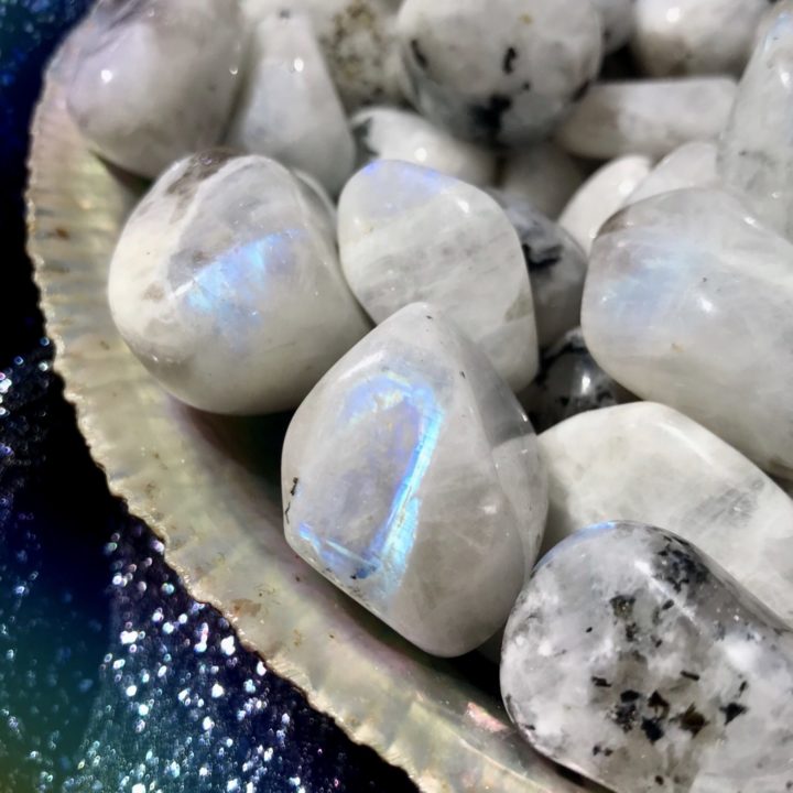 Tumbled Blue Flash Moonstone