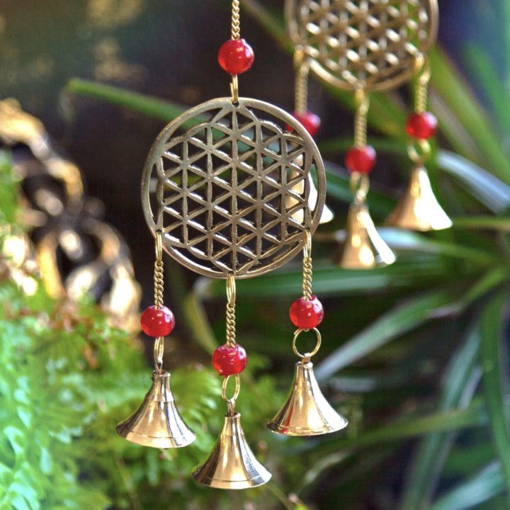 Brass Flower of Life Chimes