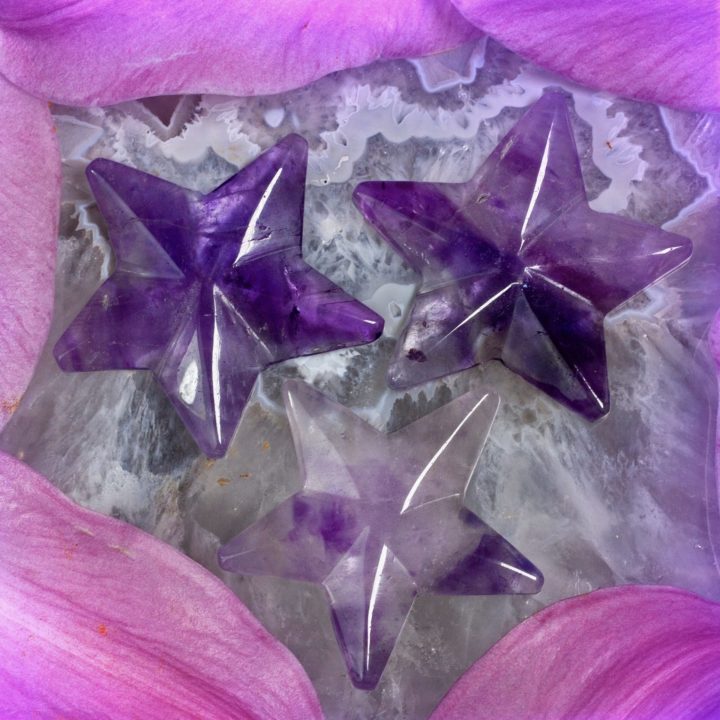 Amethyst Spiritual Abundance Stars