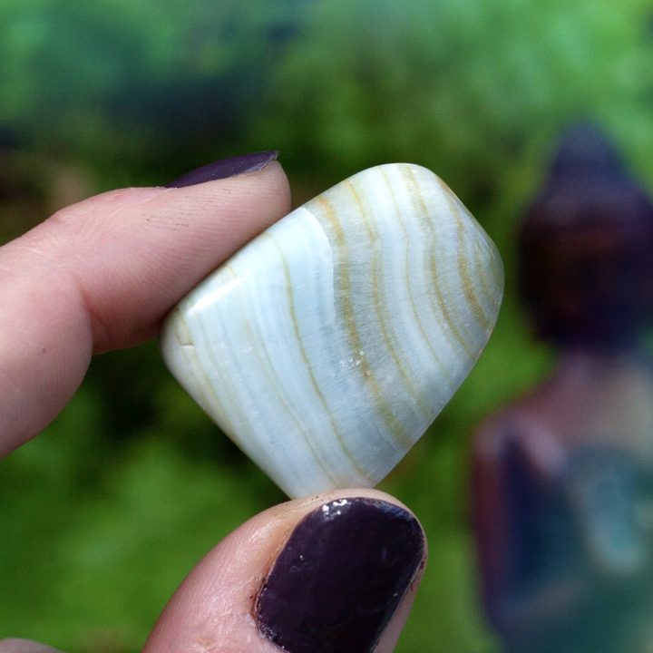 Tumbled Blue Hemimorphite