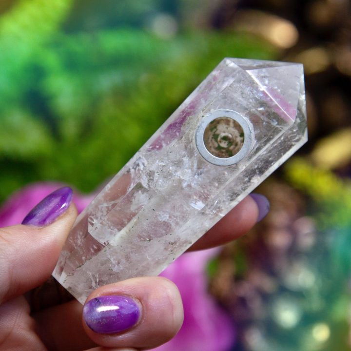 Clear Quartz Pipes