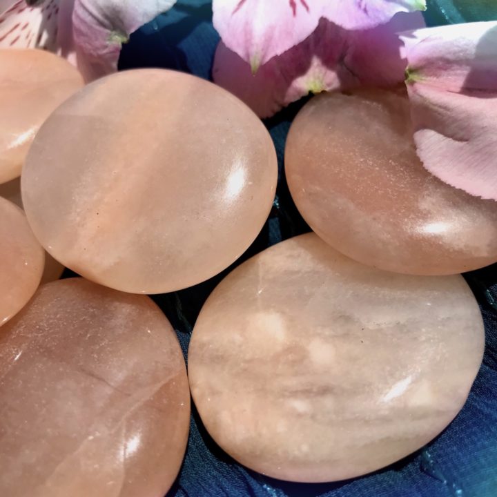 Pink Aventurine Love Goddess Palm Stones