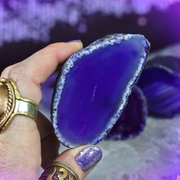 Purple Agate Violet Flame Portal Geodes