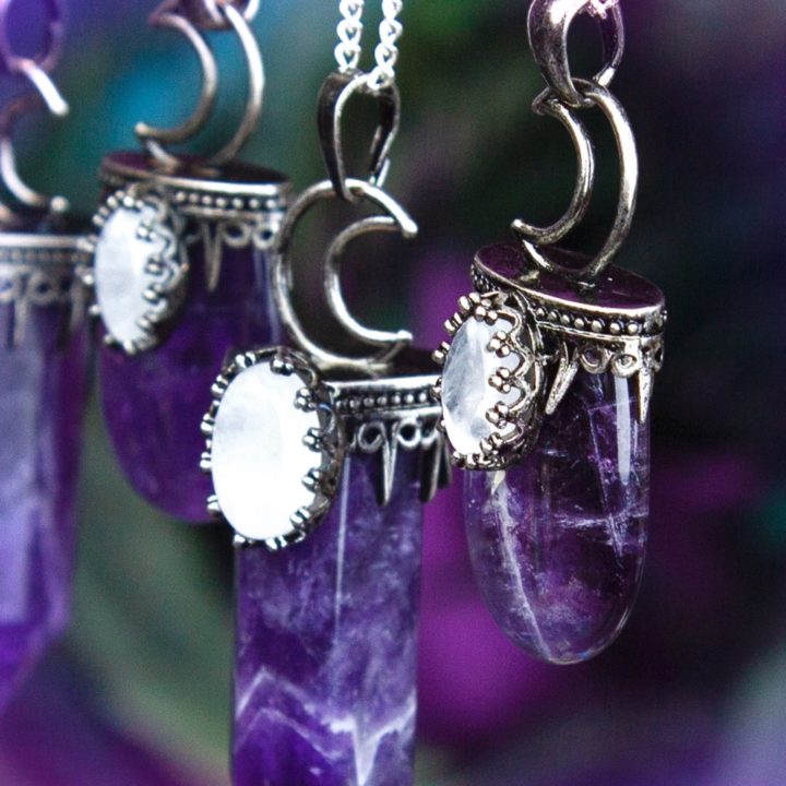 Amethyst Moon Magic Pendants