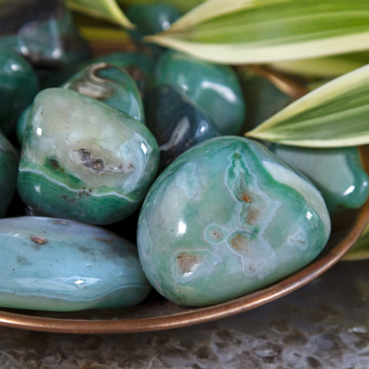 Tumbled Green Agate