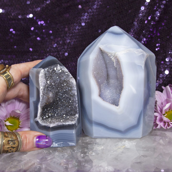 Agate Geode Peace Towers