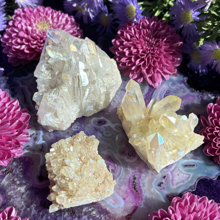 Angel Aura Quartz Cluster