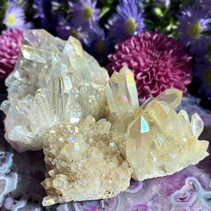 Angel Aura Quartz Cluster