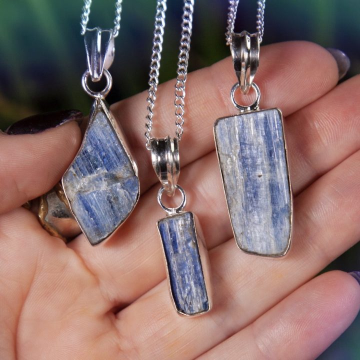 Divine Alignment Blue Kyanite Pendants