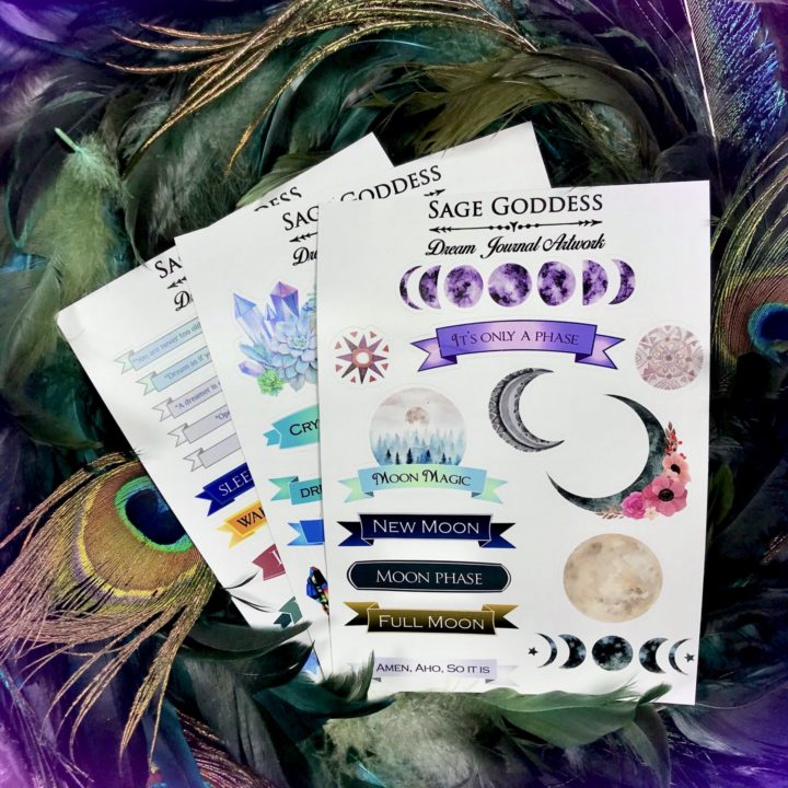 Dream Journal Sticker Sheets