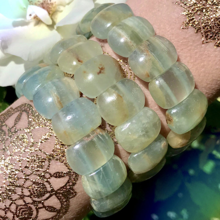 Lemurian Blue Calcite Spiritual Ascension Bracelets