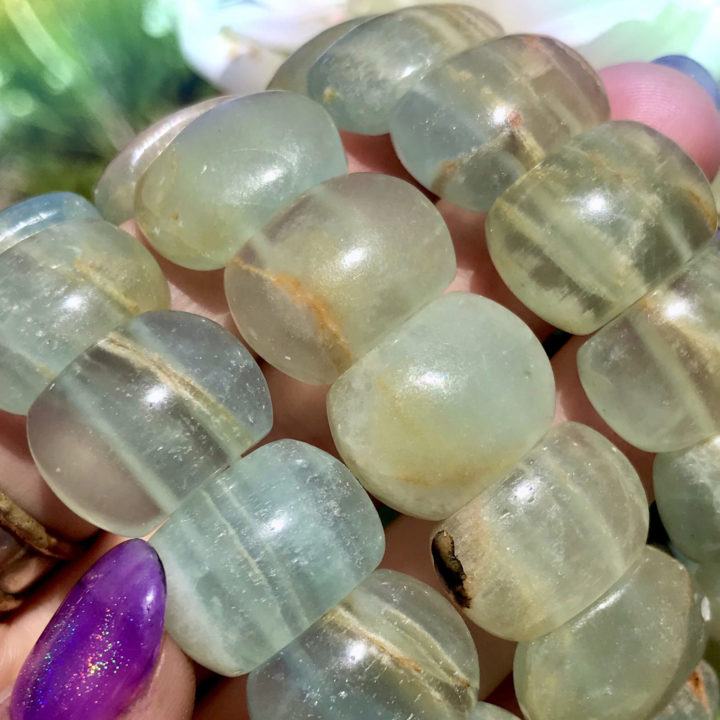 Lemurian Blue Calcite Spiritual Ascension Bracelets