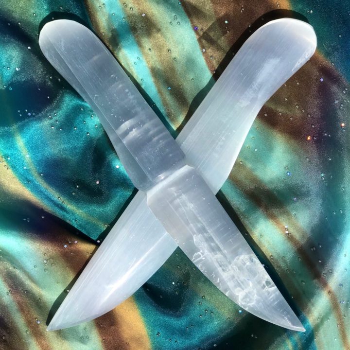 Peace and Clearing Selenite Athames