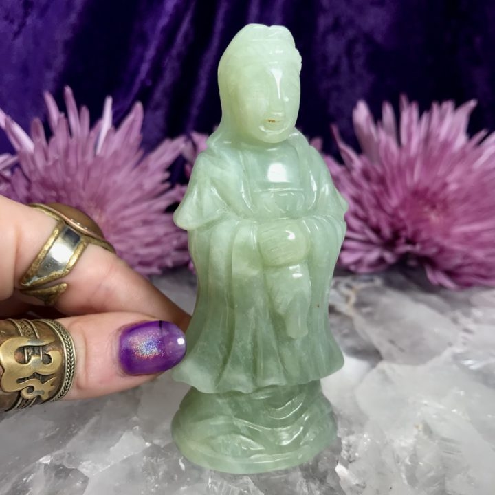 Jade Quan Yin Statue