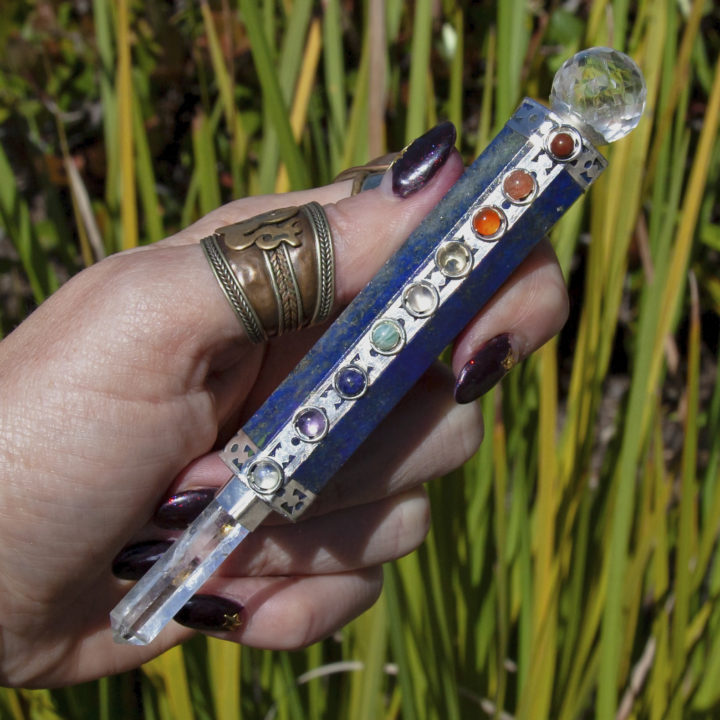 Lapis Lazuli 9 Chakra Pocket Wands