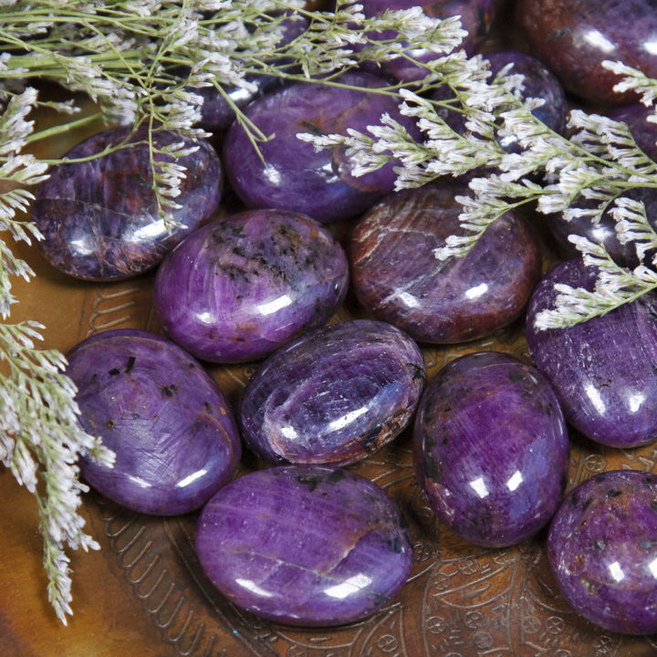 Ruby Love and Life Force Palm Stones