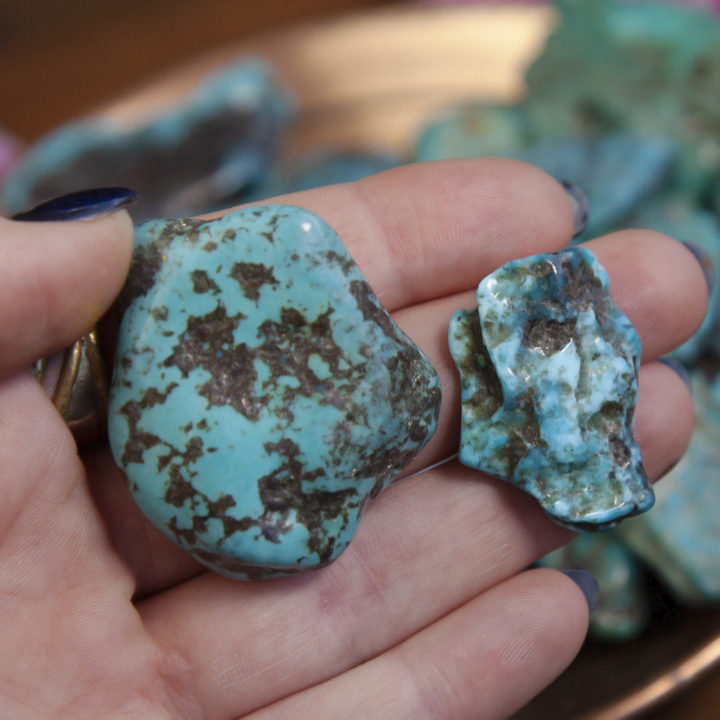 Polished Turquoise Slices