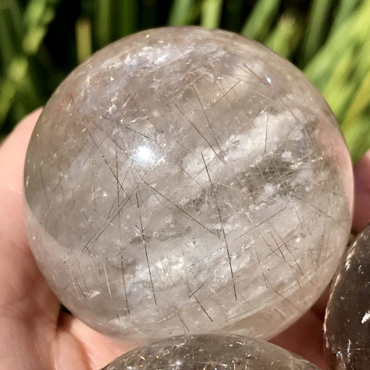 Rutilated Smoky Quartz Transformation Spheres