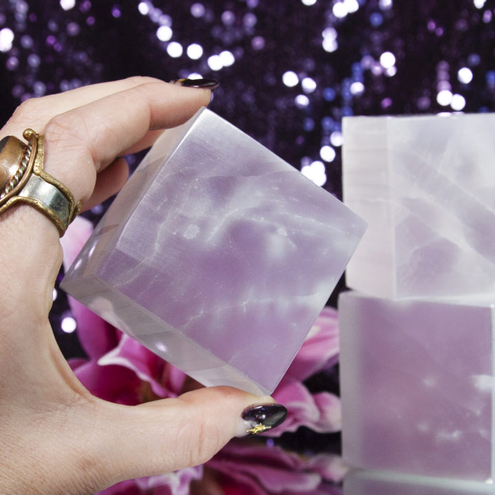 Selenite Divine Feminine Power Cubes