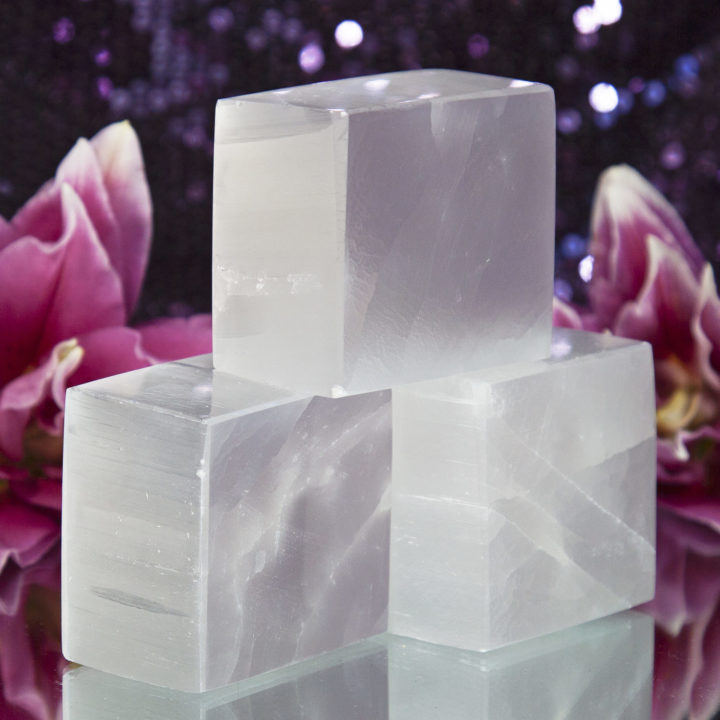 Selenite Divine Feminine Power Cubes