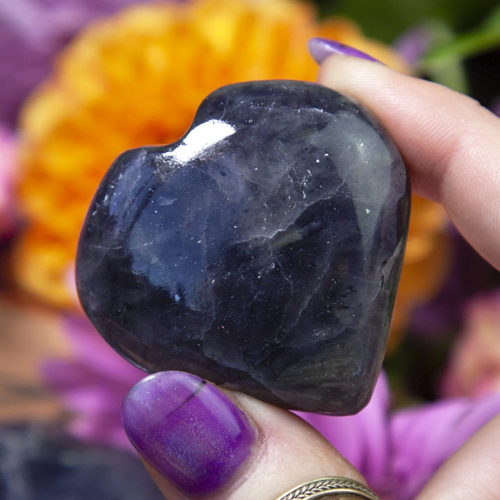 Third Eye Guiding Iolite Hearts