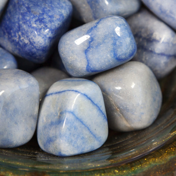 Tumbled Dumortierite