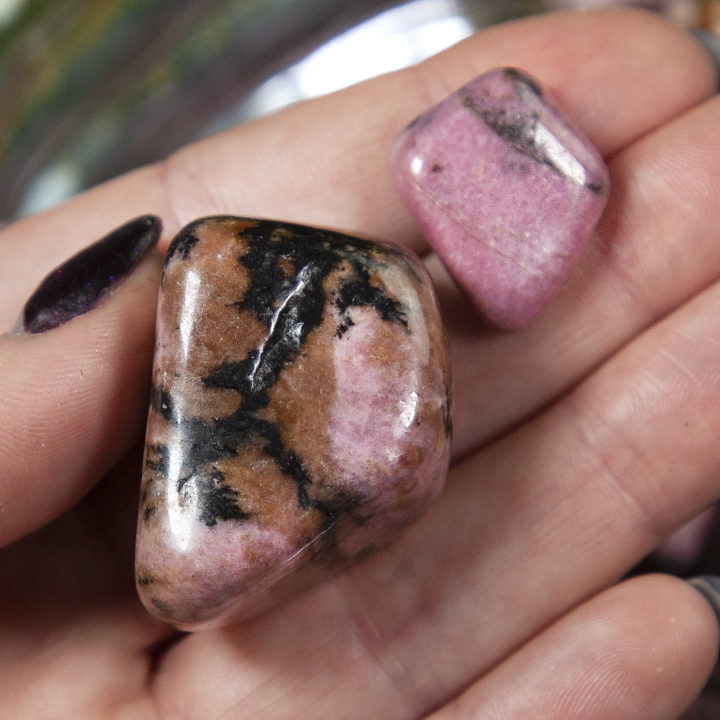 Tumbled Rhodonite