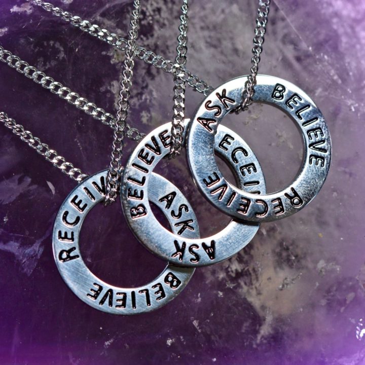 Ask Believe Receive Pendants