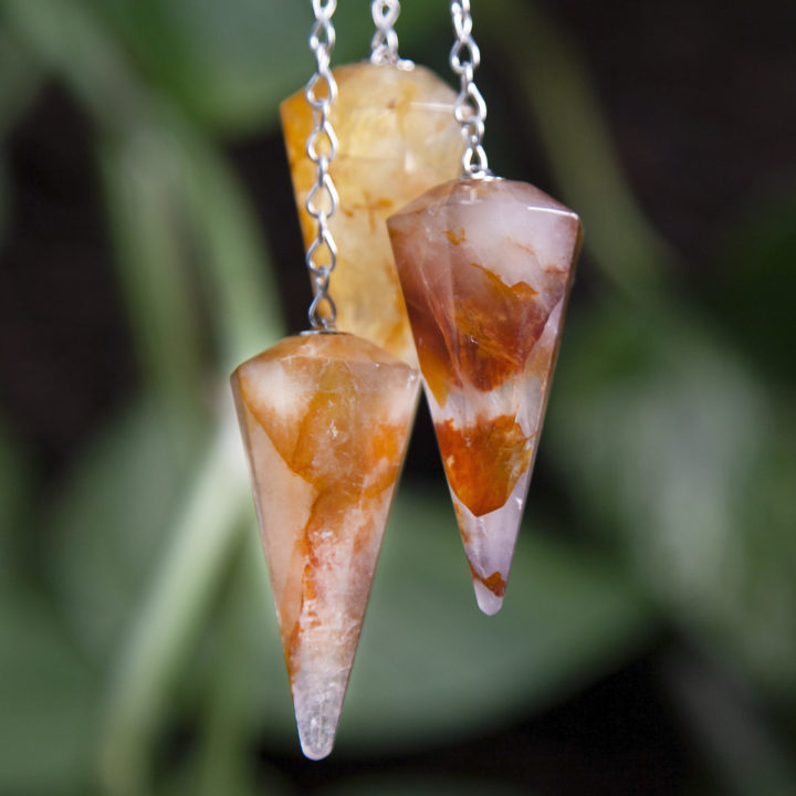 Golden Healer Quartz Pendulums