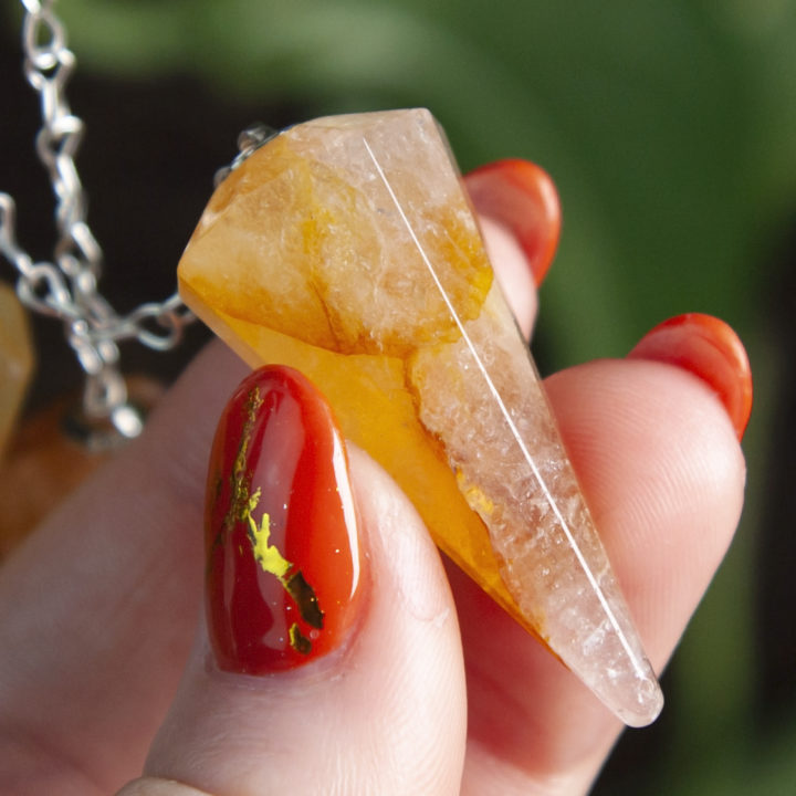 Golden Healer Quartz Pendulums