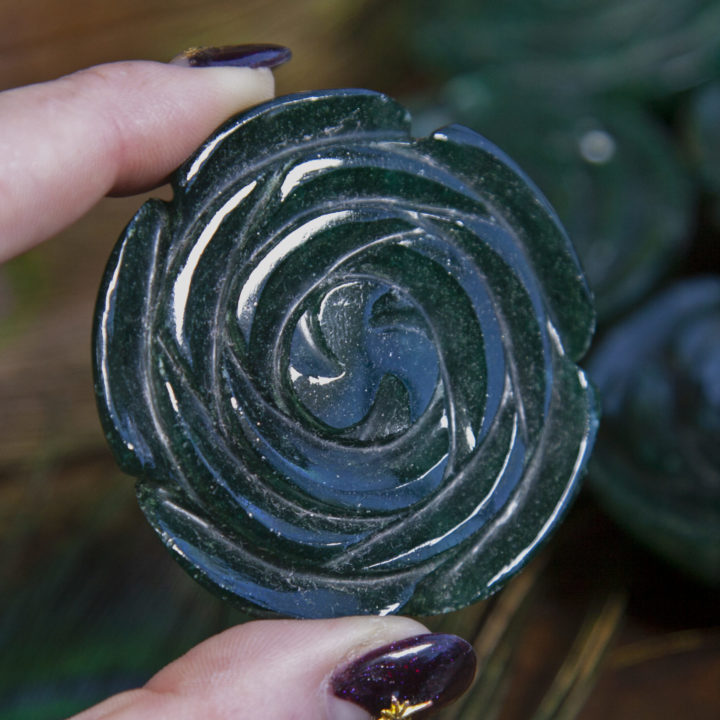 Green Aventurine Roses