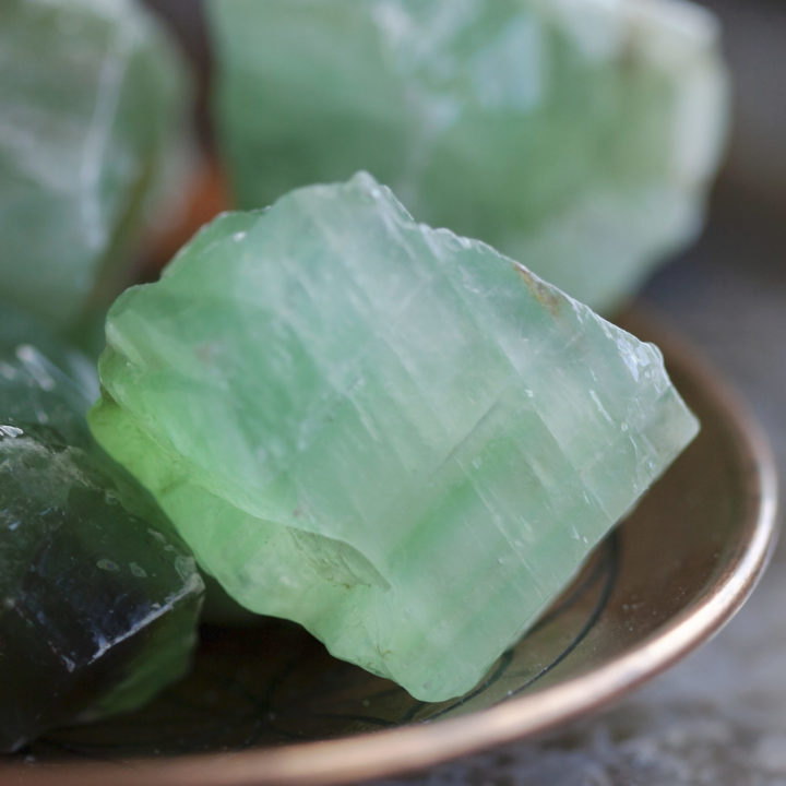 Large Natural Green Calcite