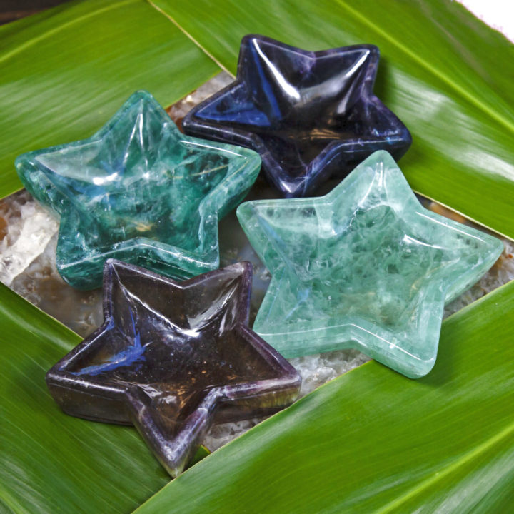 Fluorite Star Bowls