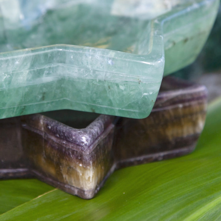 Fluorite Star Bowls