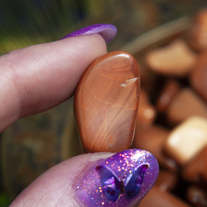 Tumbled Red Opal