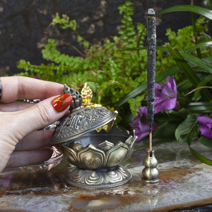 Tibetan Lotus Incense Burners