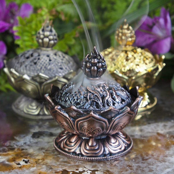 Tibetan Lotus Incense Burners