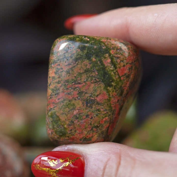 Tumbled Unakite Jasper