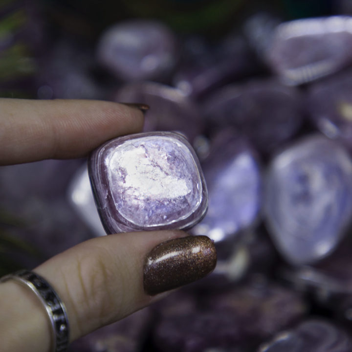 AAA Grade Tumbled Lepidolite