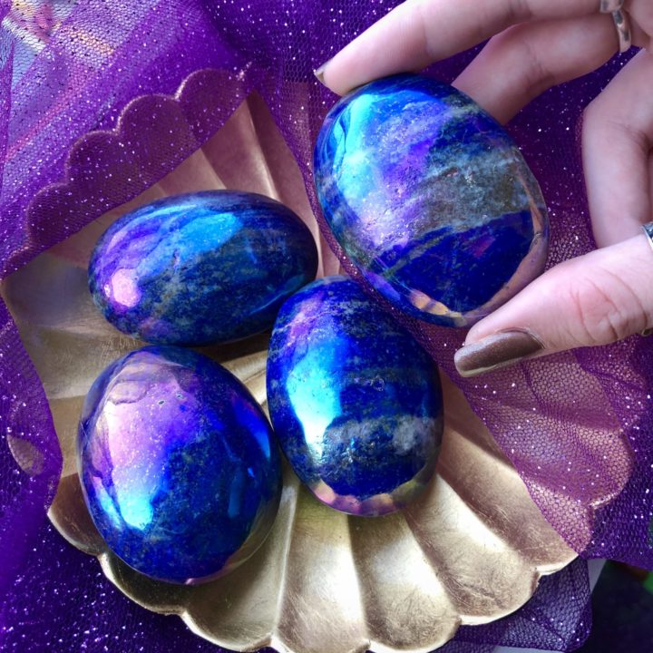 Angel Aura Lapis Lazuli Palm Stones