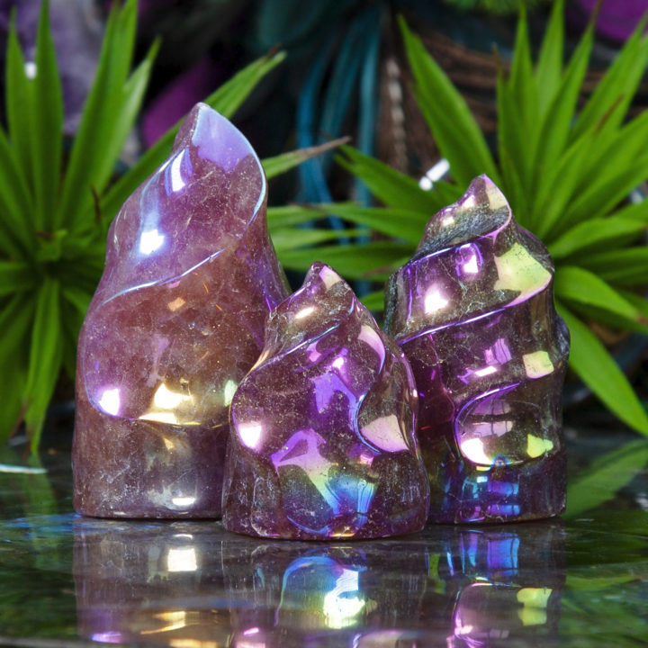 Aura Strawberry Quartz Flames