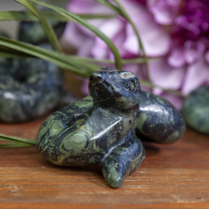 Kambaba Jasper Snake Carvings