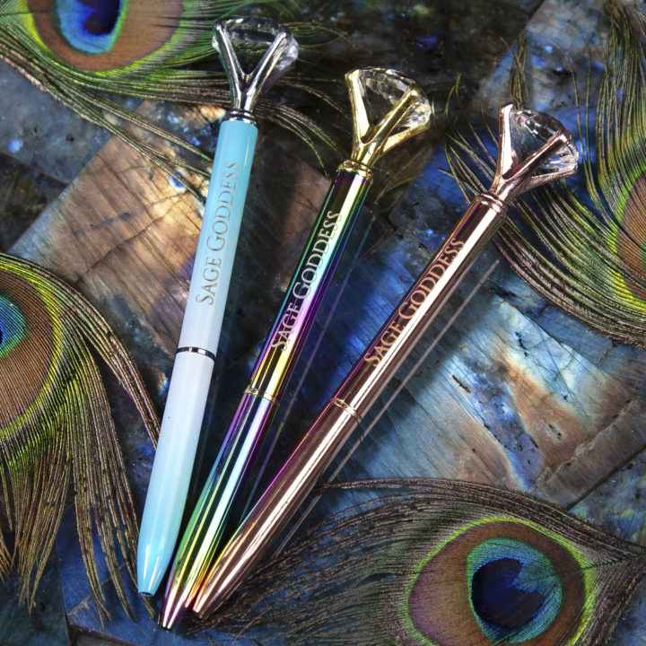 Sage Goddess Gemstone Pens