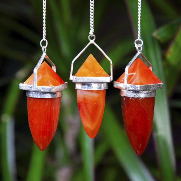 Divine Empowerment Carnelian Pendulums