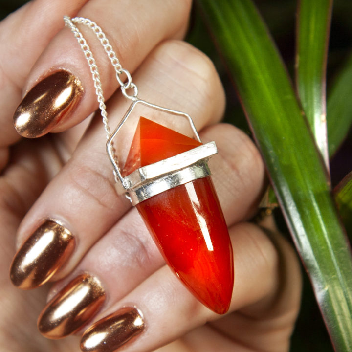 Divine Empowerment Carnelian Pendulums